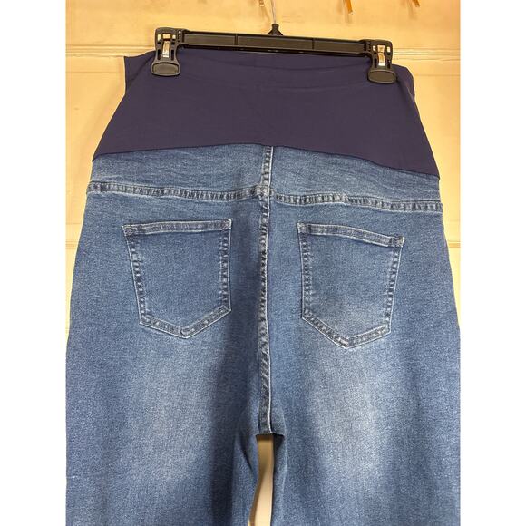 glam Blue Denim Straight Leg Pants - Picture 2 of 4